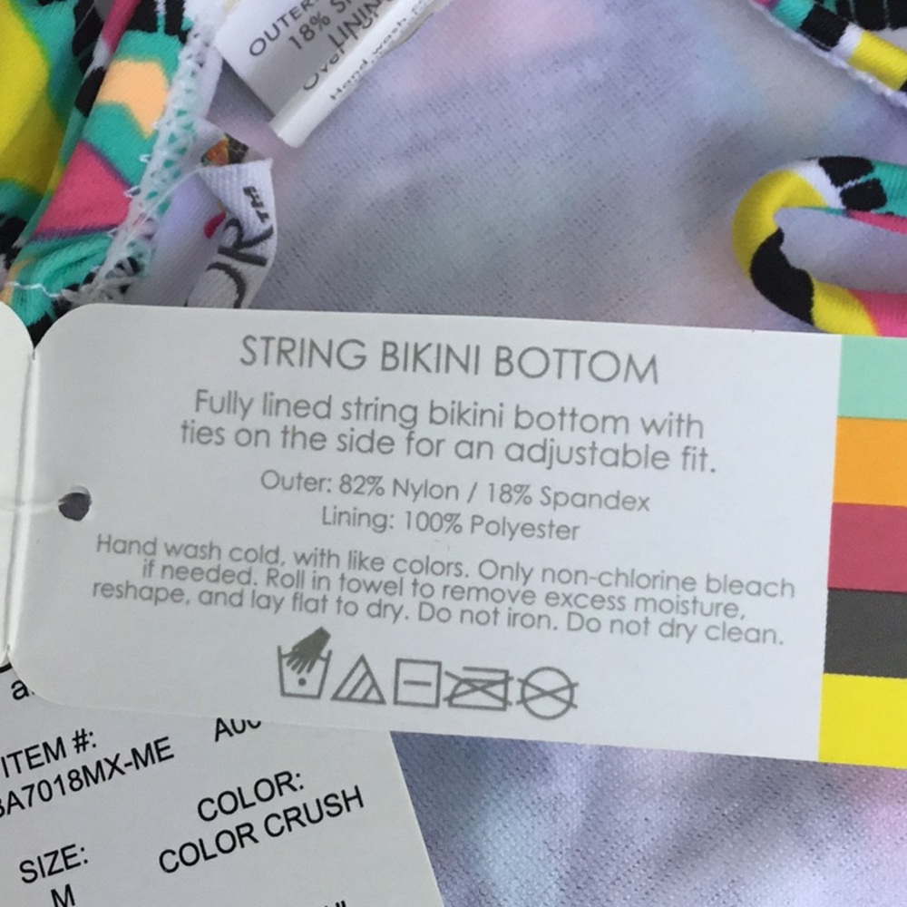 All For Color Crush String Bikini Bottom - Picture 6 of 7